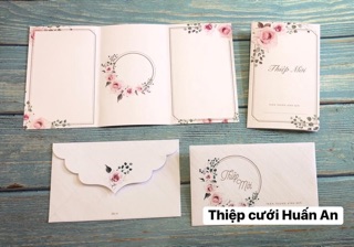 Thiệp cưới in theo yêu cầu CÓ PHONG BÌ