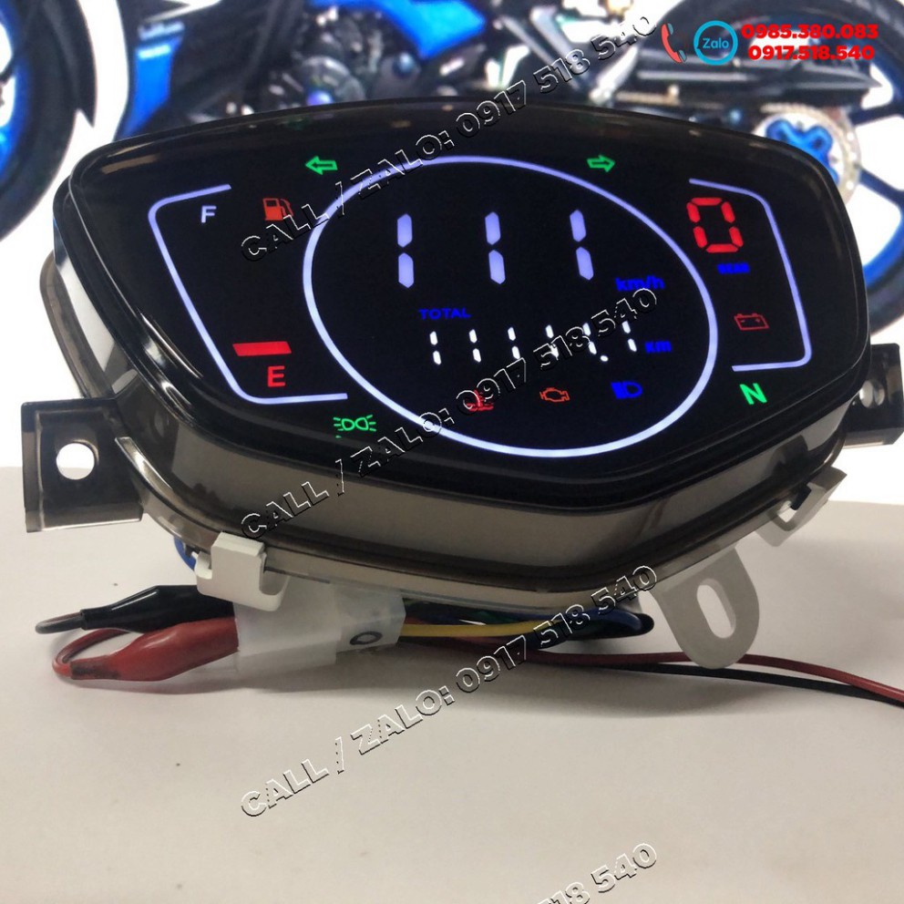 Đồng Hồ Lcd Full Led Cho Sirius, Exciter 2006 - 2010, Spark