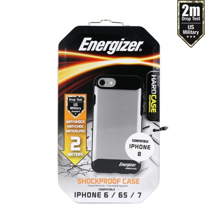 Ốp lưng Energizer chống sốc 2m cho iPhone 6/6s/7/8 - ENCOSPIP7BK