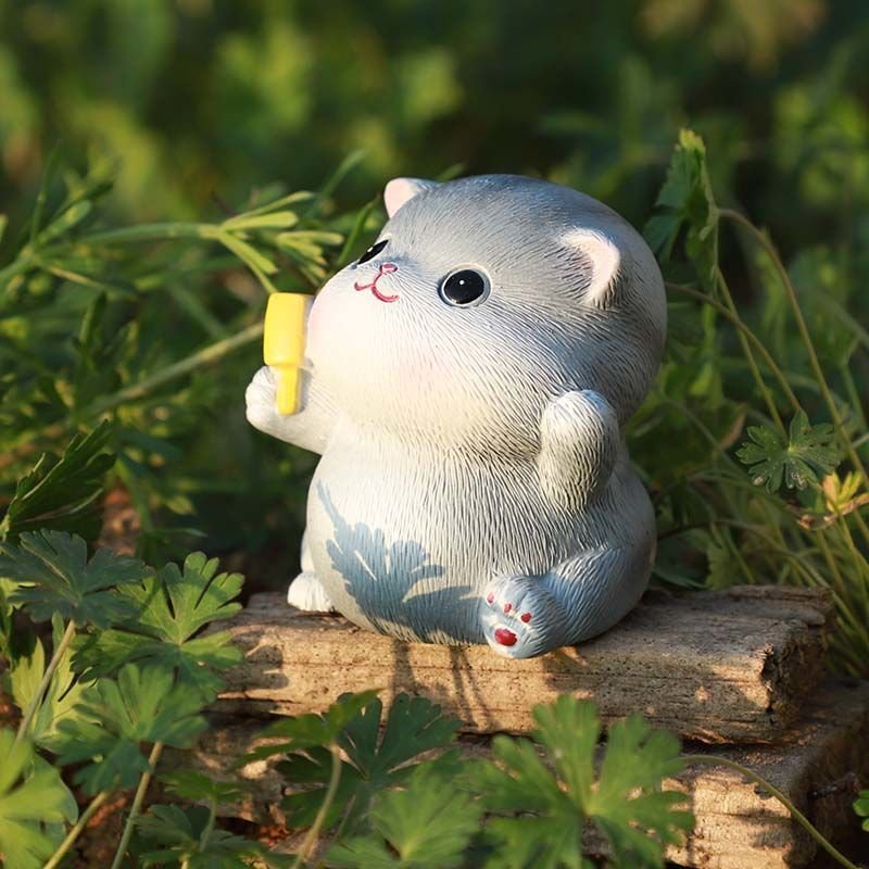 Mô hình mèo biểu cảm đáng yêu. Siêu cute làm quà tặng hoặc trang trí trưng bày