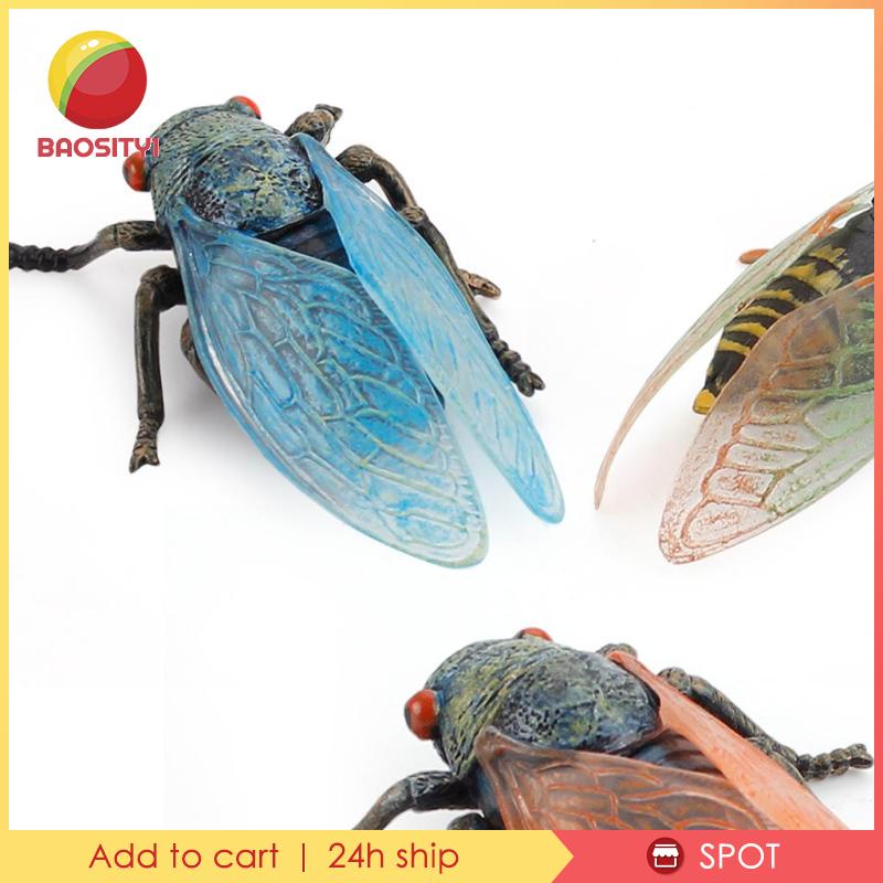 [Baosity1] Set 3 Đồ Chơi Côn Trùng Giả Bằng Nhựa Sống Động Như Thật Cho Bữa Tiệc