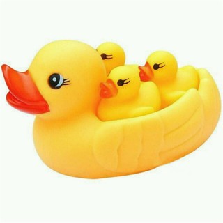 Vịt thả bồn tắm (set 4 con có còi) cho bé