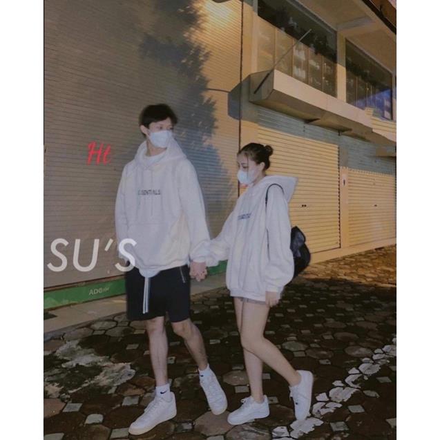 Áo hoodie nỉ ESENTIALS in tay HT