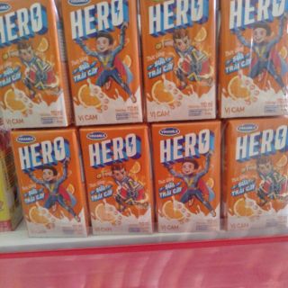 Lốc 4 hộp Sữa trái cây hero 110ml