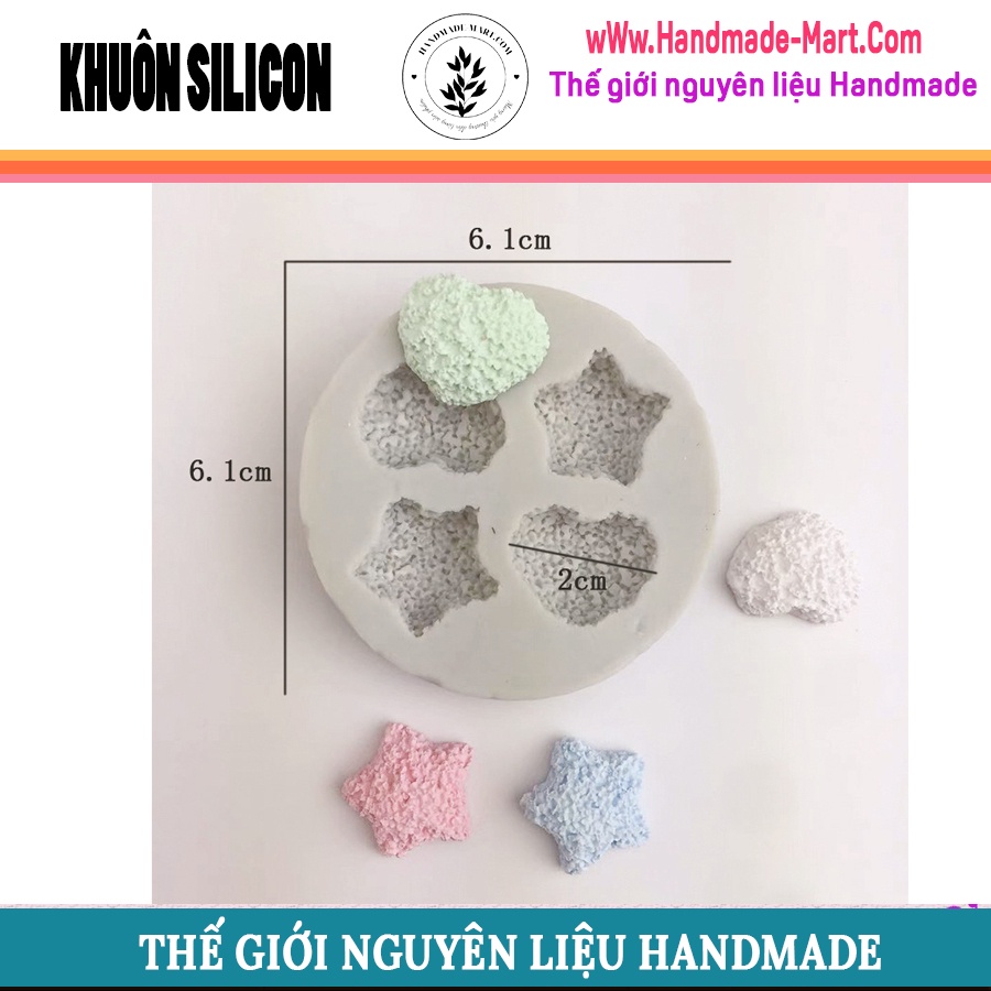 Khuôn silicon làm bánh quy và socola đủ loại chuẩn DIY - HM049