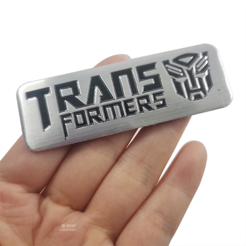 1 x Nhãn Dán Trang Trí Xe Hơi Bằng Nhôm In Chữ Autobot TRANSFORMER