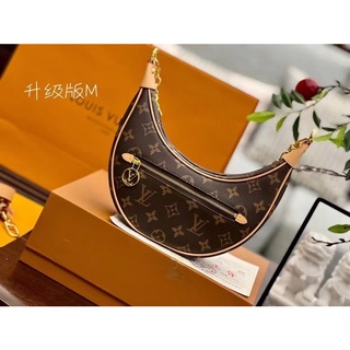 Túi xách lv kẹp nách dáng thuyền kèm dây đeo chéo hàng fullbox