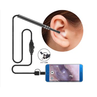 Dụng Cụ Lấy Ráy Tai Tích Hợp Camera Mini Visual Earpick Có Thể Sử Dụng Tất Cả Các Dòng Điện Thoại