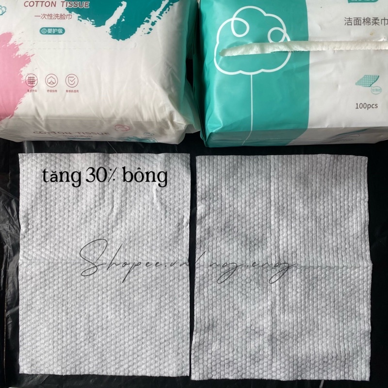 Khăn lau mặt khô - Túi 110 khăn lau khô dùng 1 lần