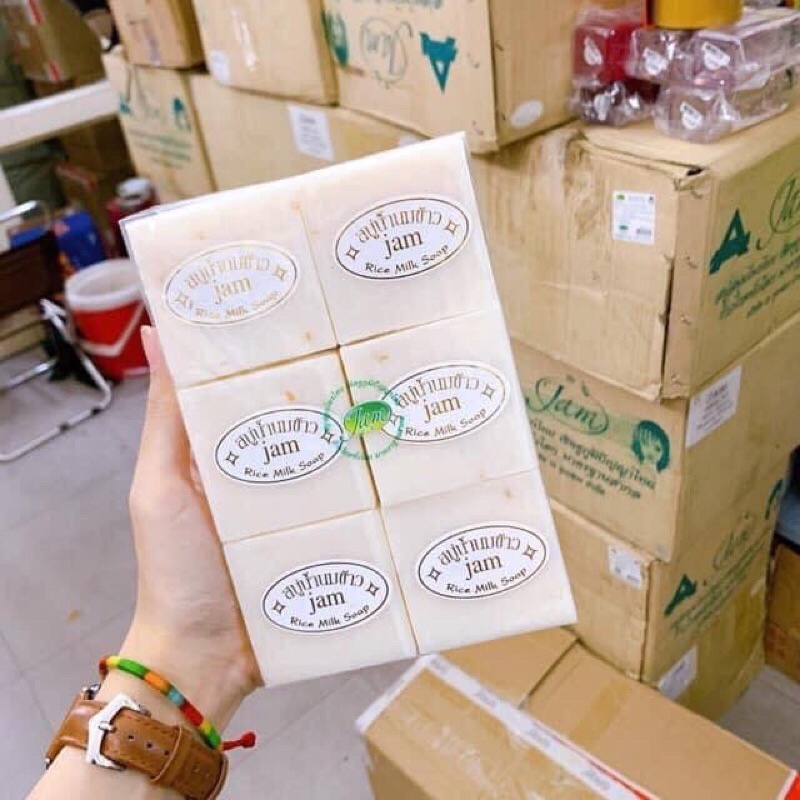 Xà phòng cám gạo Jam Rice milk soap Thái Lan | BigBuy360 - bigbuy360.vn