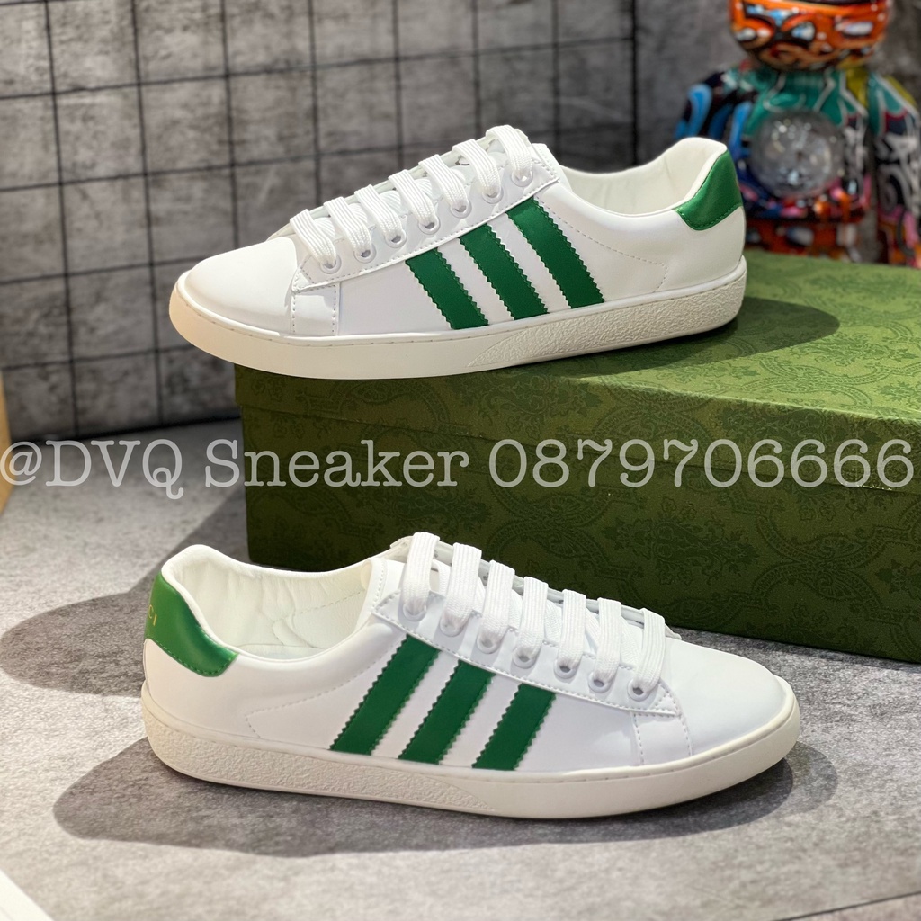 Giày thể thao gucci kẻ xanh lá, Giày thể thao DAS GUCCI Xanh lá