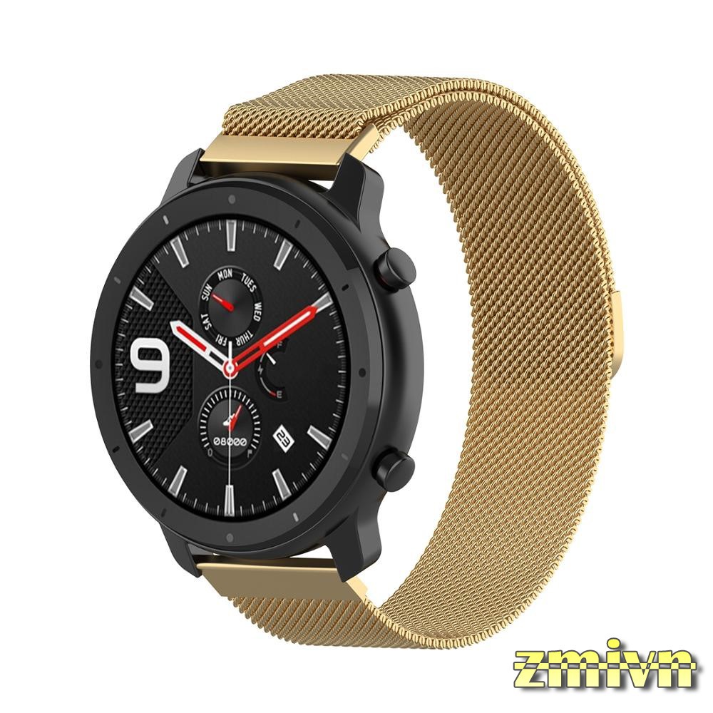 Dây đeo milanese loop nam châm thép không gỉ Amazfit GTR 42mm 47mm