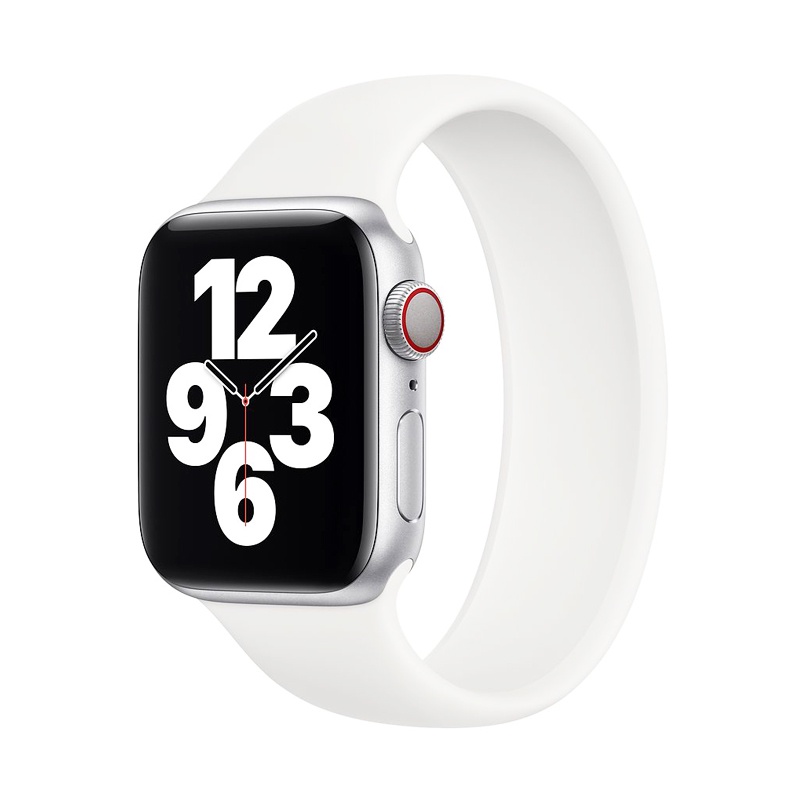 Dây Đeo Thể Thao Bằng silicone Cho Đồng Hồ Thông Minh apple watch series 7 / 6 / 5 / SE / 4 / 3 / 2 Solo Loop iwatch 45mm 41mm 44mm 42mm 40mm 38mm