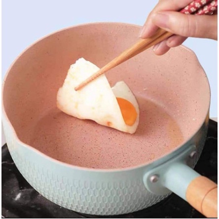 Chảo sâu lòng mini nấu đồ ĂN DẶM cho bé chảo chống dính bếp từ đa năng cao cấp size 18cm