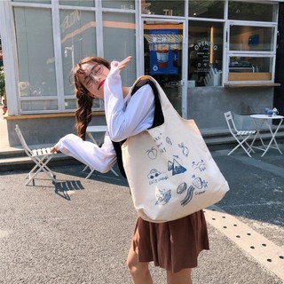 Túi tote vải bố đựng đồ canvas đeo chéo