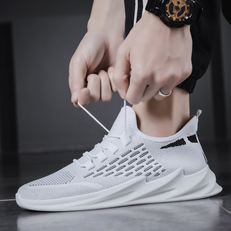 Giày sneaker nam Tonizo LTT đế thiết kế tạo sóng cao 5cm, lót hơi thoáng mát cùng thiết kế độc đáo