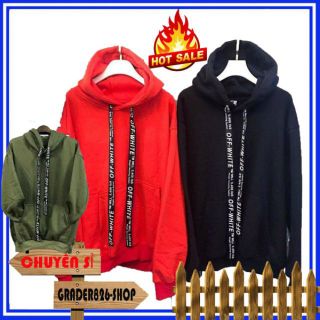 Mẫu Áo Hoodie Trơn Phối Dây 4 Màu Unisex