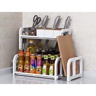 KỆ ĐỂ ĐỒ GIA VỊ CÓ PHẦN CÀI DAO VÀ THỚT