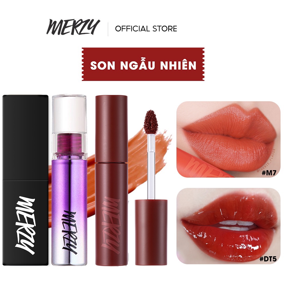 [HB Gift] [Hàng tặng không bán] Son Quà Tặng Ngẫu Nhiên Merzy Tint 4g