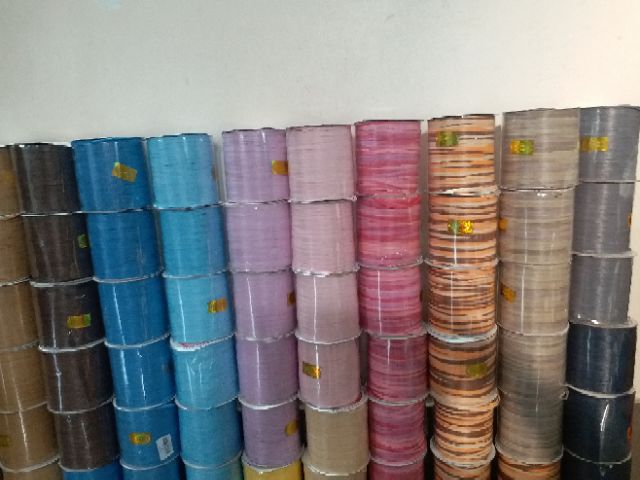 Sợi cọ raffia màu loang thanh lý dọn kệ