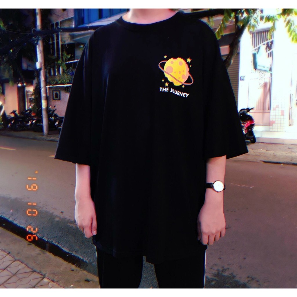 Áo thun tay lỡ  THE JOURNEY  phông Unisex nam nữ tee oversize form rộng pull Ulzzang Streetwear Hàn Quốc vải mềm