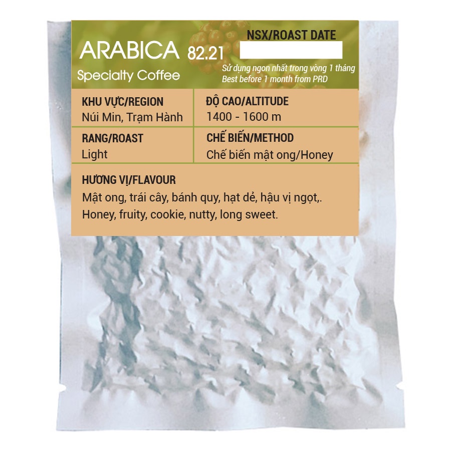 Cà phê đặc sản Arabica Specialty Vietnam 18g