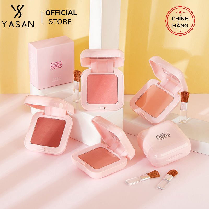 Phấn má hồng cam lâu trôi Blusher Color Geometry Lameila đơn sắc phấn mắt phấn má trang điểm Yasan