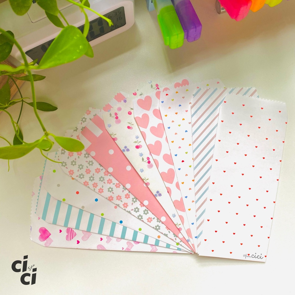 Set 10 Bao Thư/ Lì Xì Thiết Kế Xịn Xò Sáng Tạo