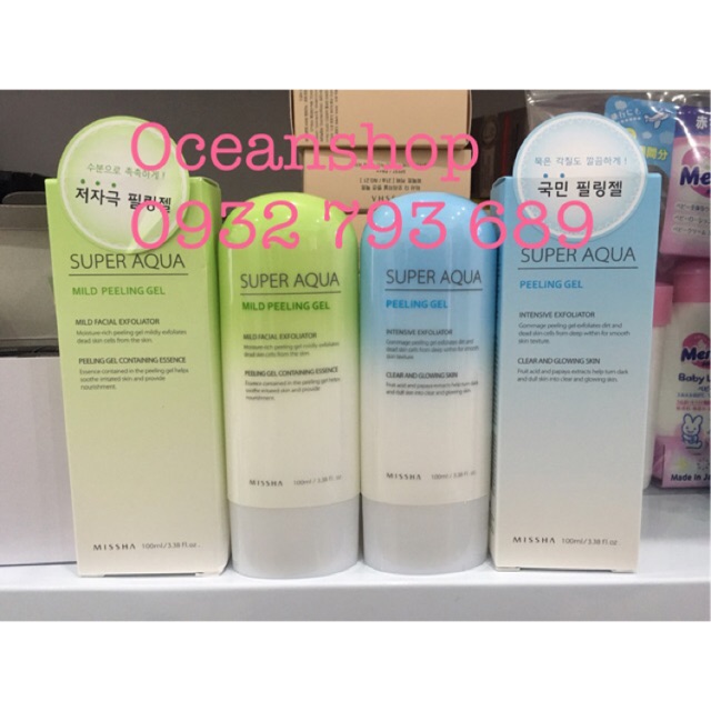 Tẩy Da Chết Dạng Gel Missha Super Aqua Peeling Gel 100ml mẫu mới về hàng SALE | BigBuy360 - bigbuy360.vn