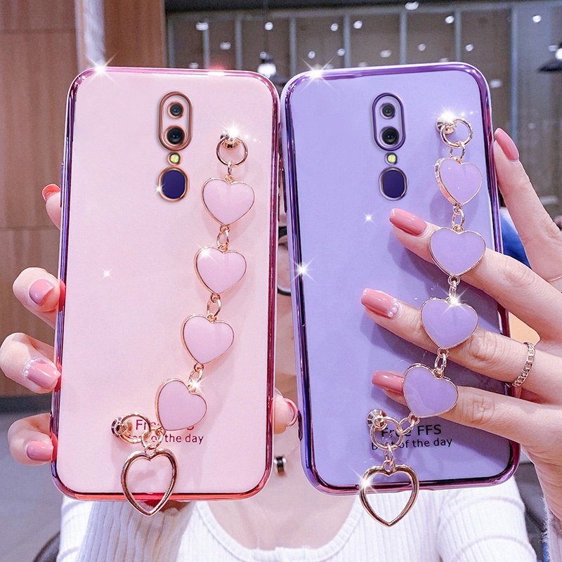 Ốp lưng OPPO F11 PRO OPPO F11 Ốp điện thoại silicon mềm có dây đeo cổ tay thời trang cho OPPO F11 F11 PRO