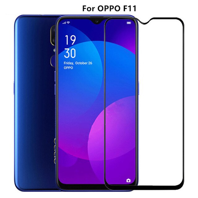 Bộ 4 Kính cường lực oppo F11 Siêu Cứng, Bóng,Đẹp,Tặng miếng lau kính