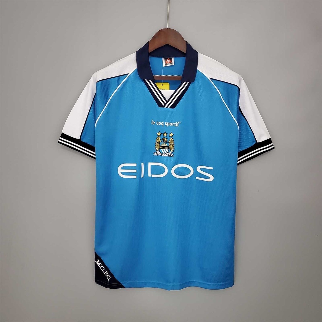 Áo Thun Số 11 12 88 90 94 96 98 99 01 1972 1991 Manchester City jersey