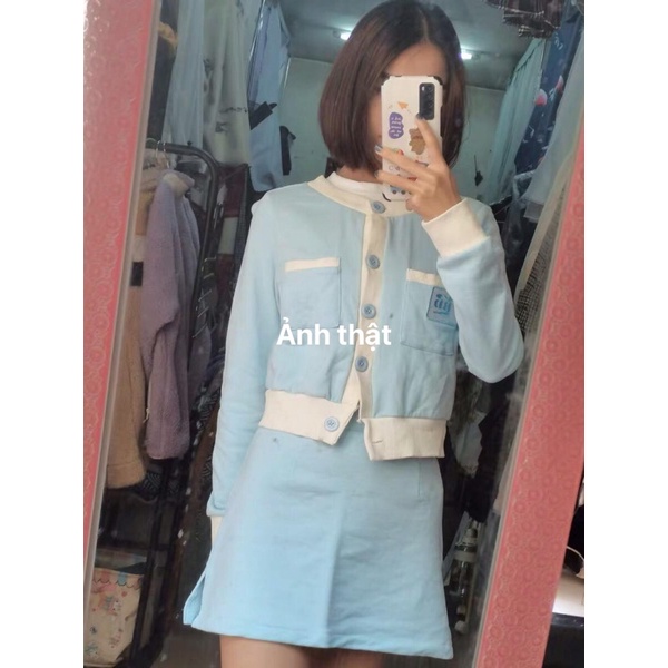 |PINEL SET| Set tiểu thư xanh dương banda TLÉA