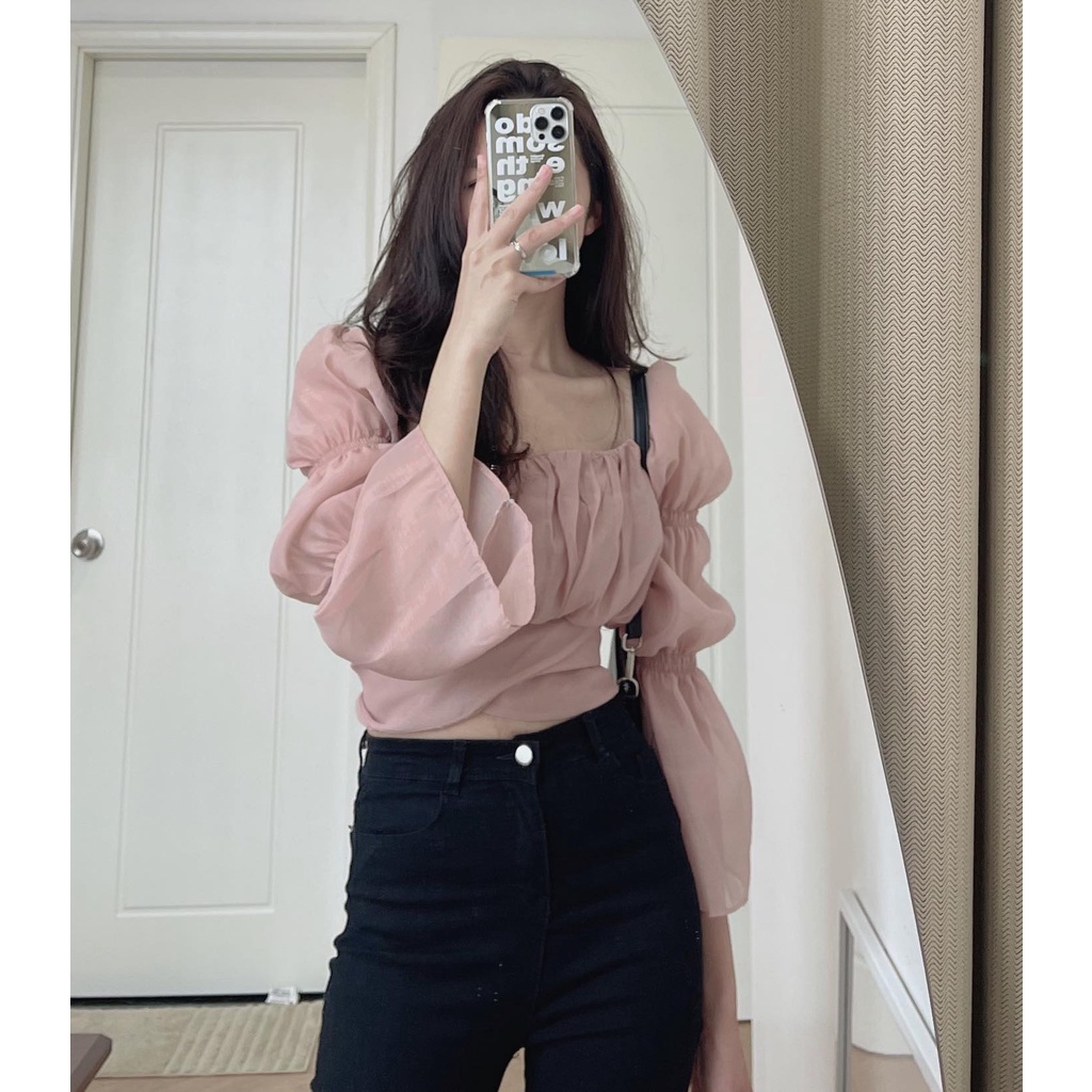 A6839 Áo tơ nơ lưng Audrey | BigBuy360 - bigbuy360.vn