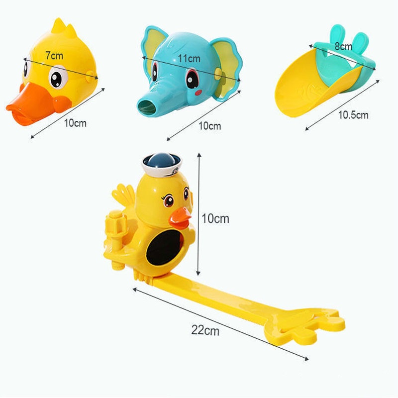 Phụ Kiện Nối Dài Vòi Nước Bồn Rửa Tay Họa Tiết Hoạt Hình Cho Bé