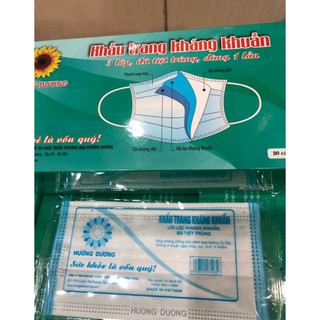 [3 Lớp] khẩu trang y tế Hướng Dương kháng khuẩn hàng cao cấp