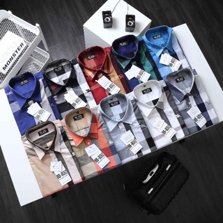 [bigsize <140kg] Áo sơ mi caro burberry tay ngắn cao cấp bigsize nam