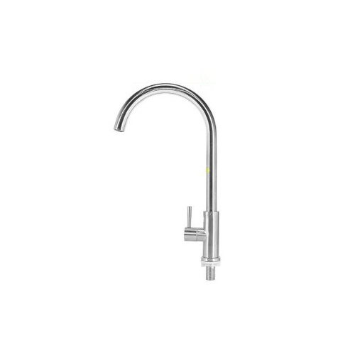 Vòi Rửa Chén Bát Lạnh Inox 304 quay 360 độ dùng cho 2 hộc chậu - Lọa cắm chậu cần cứng 1 đường nước lạnh - VR011