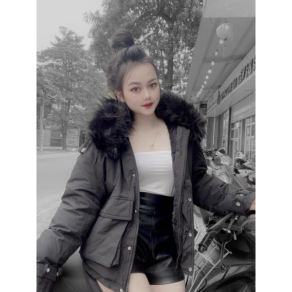 ÁO PHAO CỔ LÔNG P811