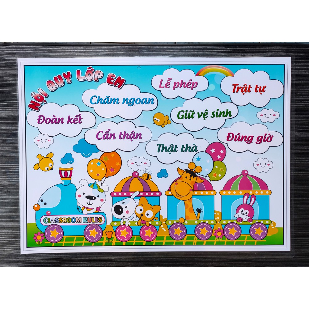 Bộ 4 bảng Nội quy, thư viện...