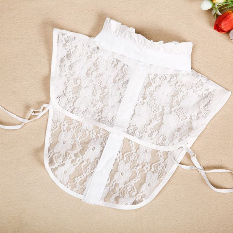 Cổ áo giả dạng rời vải ren phong cách vintage thời trang dành cho nữ