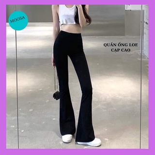 Quần Thun ống loe chất costong zip thái