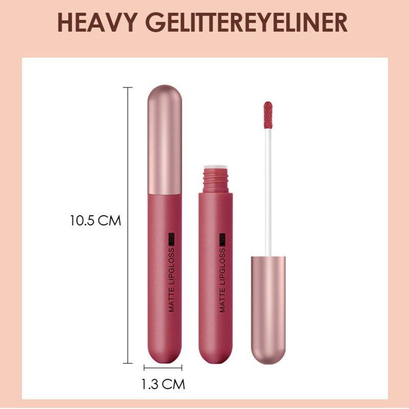 Set 6 Son Môi Dạng Lỏng Màu Nhung Lì Lâu Trôi Chống Thấm Nước