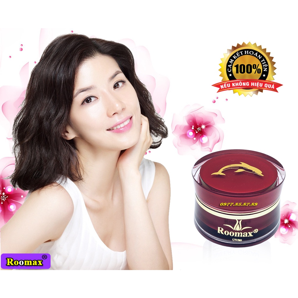 Kem Roomax màu đỏ siêu trắng xoá tàn nhang, Đồi mồi, Chống lão hóa, Loại bỏ nám, Mụn, Thâm, Se khít lỗ chân lông 100g