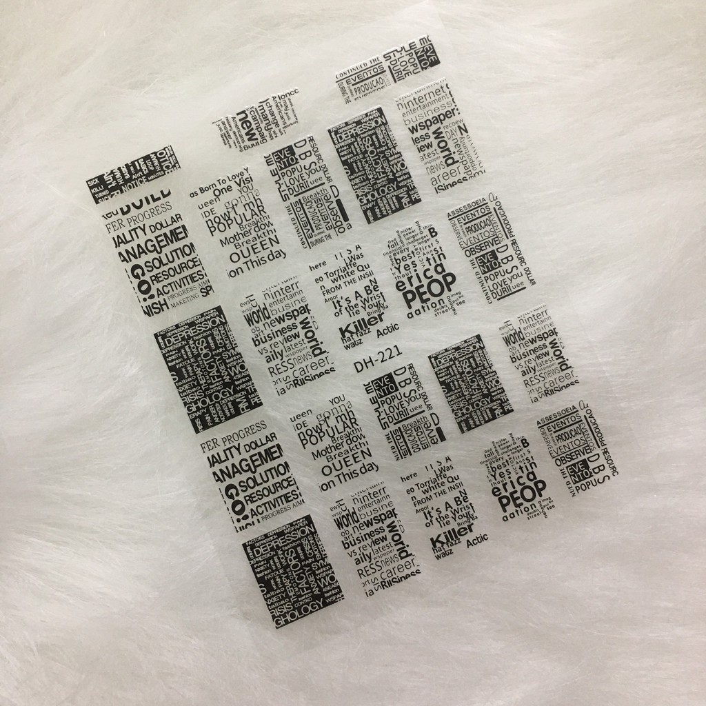 Sticker nail  decal dán móng tay, trang trí nail