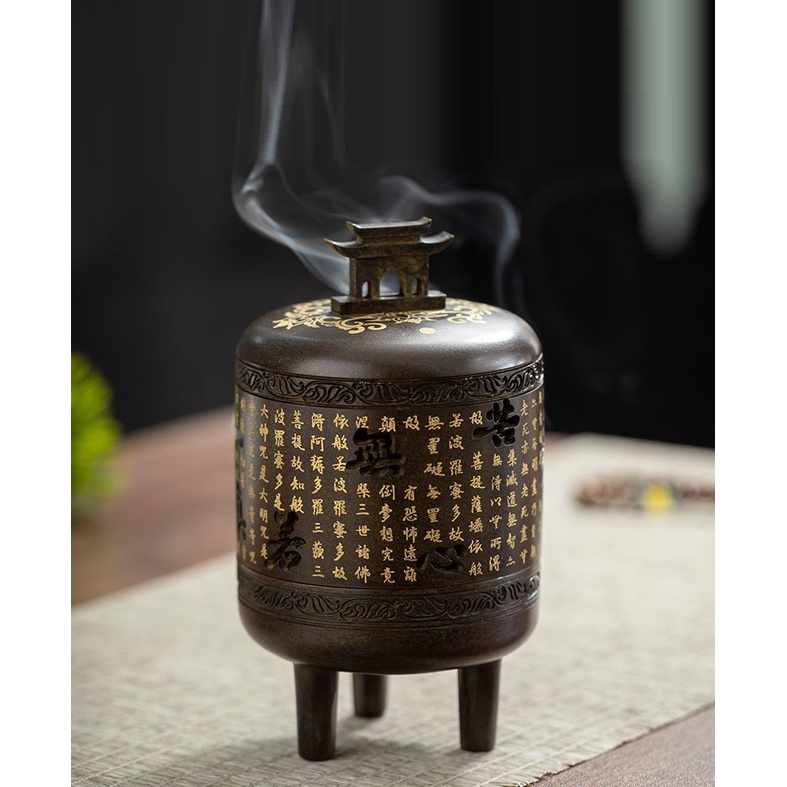 LƯ HƯƠNG XÔNG TRẦM, ĐỐT TRẦM BẰNG ĐỒNG NGUYÊN CHẤT