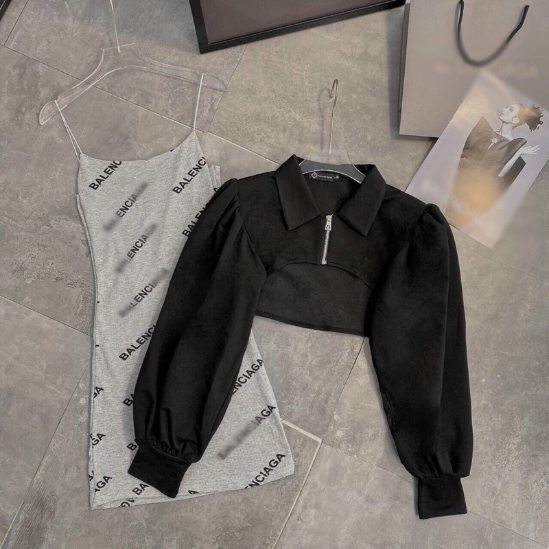 ĐẦM BODY KÈM KHOÁC KAKI.