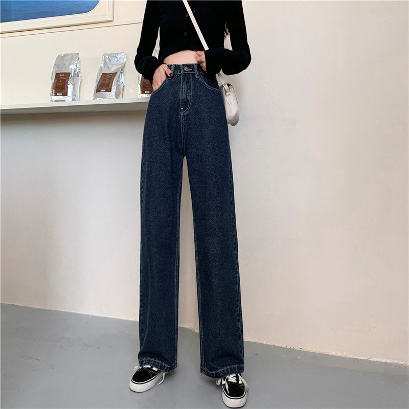 [SẴN] Quần jeans ống rộng Ulzzang Quảng Châu QDJ74