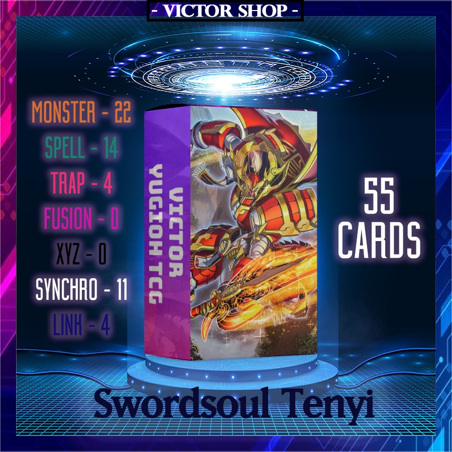Bộ bài - Swordsoul Tenyi - 55 lá (Không in mặt sau)