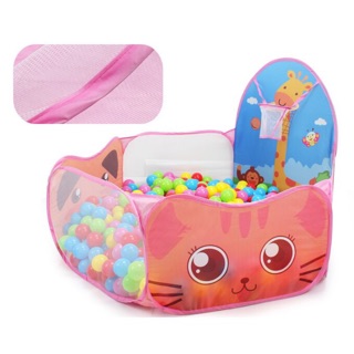 Bộ lều bóng + 100 bóng ( hươu, doremon,kitty )